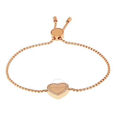 michael kors rose gold heart charm bracelet|Michael Kors gold bracelet sale.